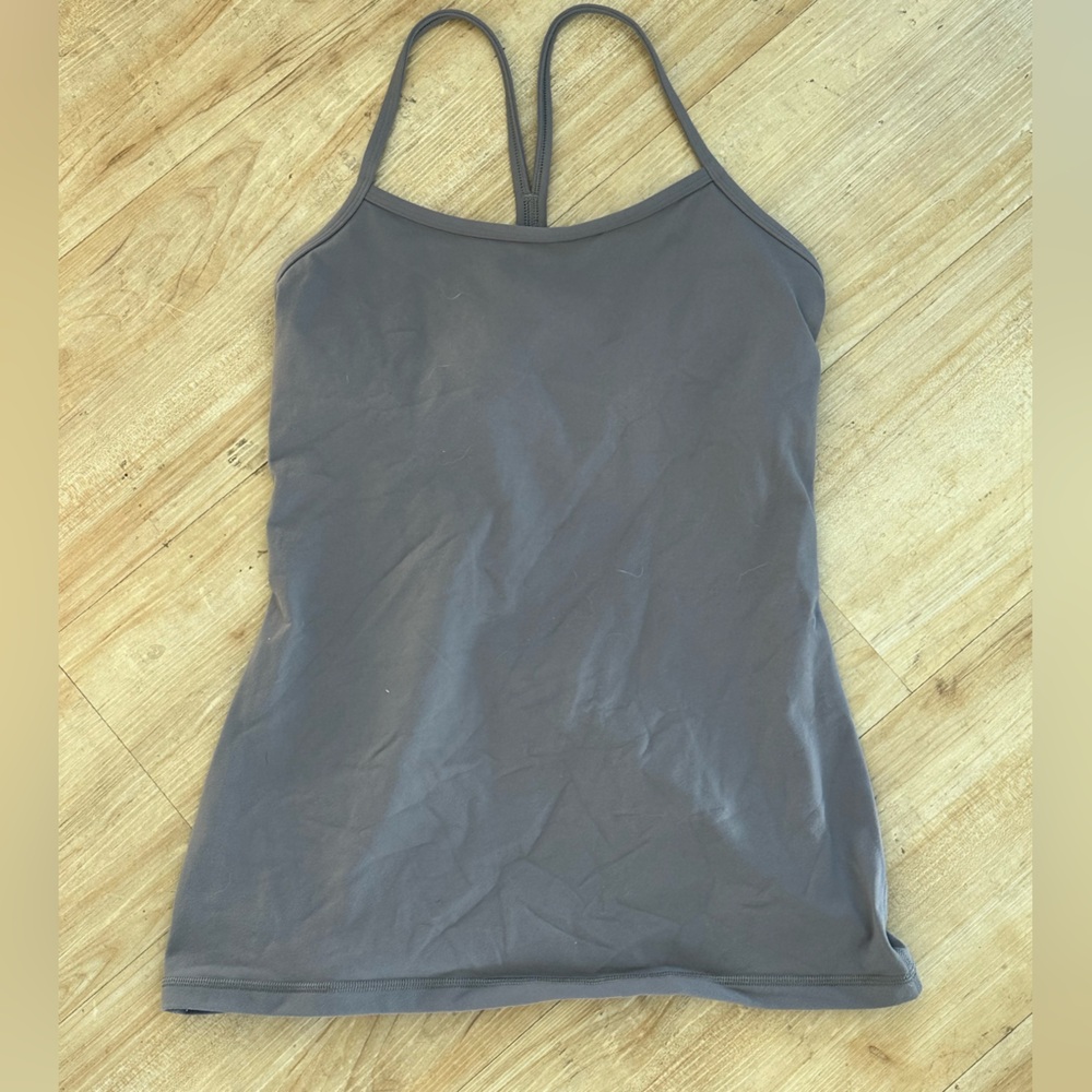Lululemon power Y tank top grey